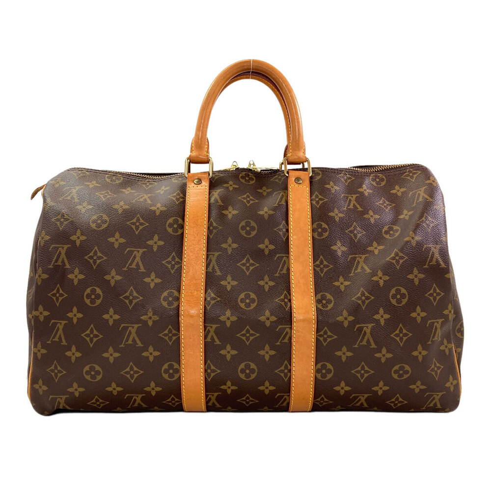 Louis Vuitton Monogram Canvas Bag Boston Keepall Brown